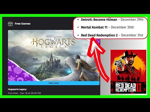 How to Claim Hogwarts Legacy & RDR2 on Epic Games Store For FREE