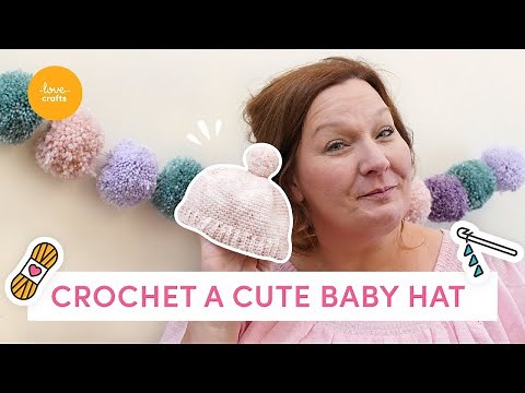 How to Crochet a Baby Hat | QUICK & EASY! FREE PATTERN