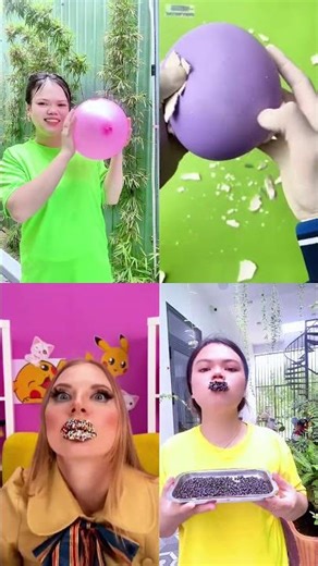 Balloon Art & Chocolate Face Challenge! 🎈🍫