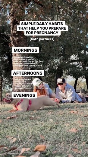 Daily habits to prepare for pregnancy