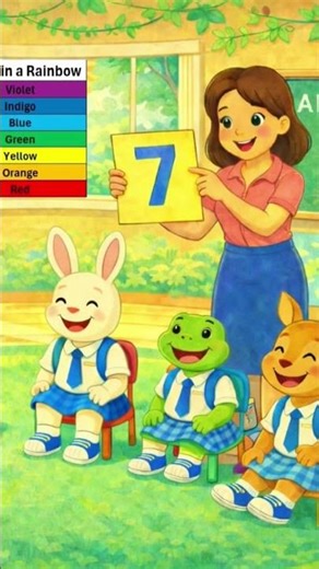 Number7 song for Math counting #countingsongs #kidlearningvideos #numbers #preschoollearning