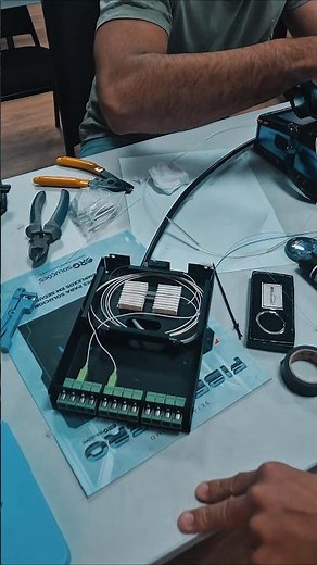 FIBRA ÓPTICA - FTTH - CURSO #cftv #fibraoptica #telecom #tecnologia #tecnico #fiberoptic #cabling