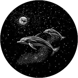 Slide Discs for Orzorz Star Projector Galaxy Night Light and Galaxy Projector, HD Display Slide for Planetarium Projector or Constellation Projector (Dolphins)