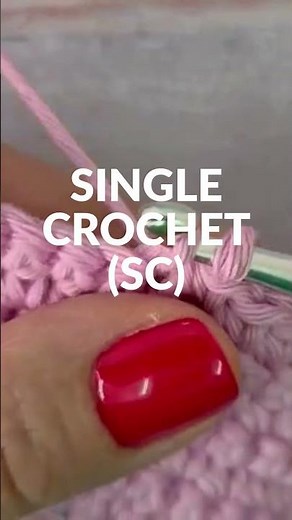 Single Crochet (SC) for Absolute Beginners| Learn to Crochet