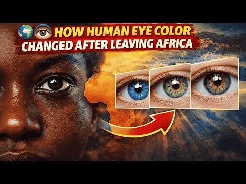 🌍👁️ How Human Eye Color Changed After Leaving Africa