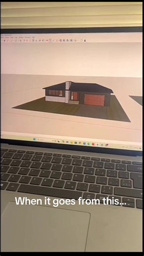 From rough SketchUp lines to a smooth photoreal render ✨ #SketchUp #Rendering #3DDesign #Architecture #ArchViz