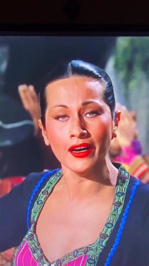 A beautiful Yma Sumac in Secret of the Incas (Paramount, 1954). Sumac’s scenes were filmed on the Paramount lot. The bronzer used by the makeup department definitely worked for Sumac’s eyes and lips. She has about 5 scenes in the film, which was released on Blu-ray in 2023. | Yma Sumac