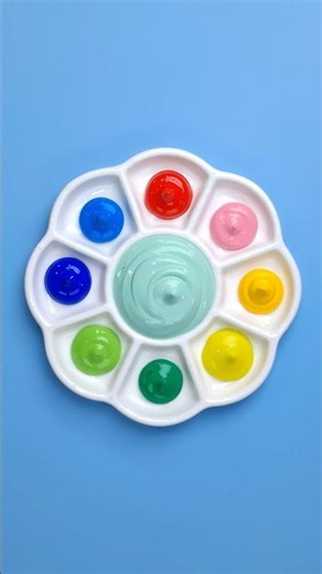 Pastel Mint vs Rainbow Colors #lunacolor #mixingcolors #shots