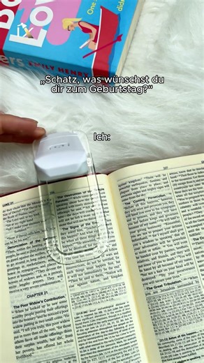 Perfekt zum Lesen im Bett 📖🌙