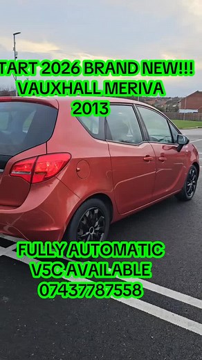 START 2026 BRAND NEW!!! VAUXHALL MERIVA 2013 -Hatchback 5dr - Auto 6 Speed - Very Economical and Low Tax - Outstanding Condition for its age -Vehicle comes very well equipped from factory including, Alloy Wheels, Sat Nav, Day Time Running Lights, Air Conditioning Auto Climate Control Automatic Lights, Automatic Wipers Aux In, Bluetooth, Cruise Send that whats app message today. 07437787558 #visasponsorship #ukvisaupdate #automatic #fyp #internationalstudent