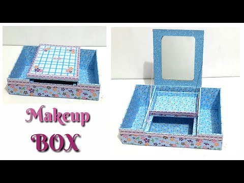 DIY How To Make a Simple Makeup Box / DIY Makeup Organizer