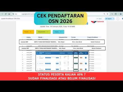 HOW TO CHECK 2026 OSN REGISTRATION | HAS IT BEEN FINALIZATION OR NOT?