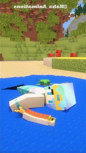 Rescuing the Beautiful Stranded Mermaid #minecraft #youtubetrends #minecraftanimation