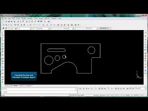 CMS IntelliCAD multiple area and perimeter calculation
