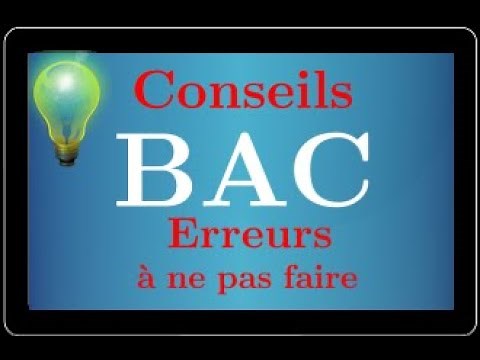 Conseils pour le jour du Bac en Maths : astuces qui peuvent aider - Très IMPORTANT