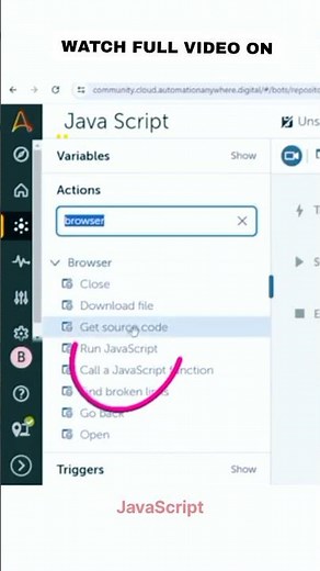Java Script in Automation Anywhere #automationanywhere