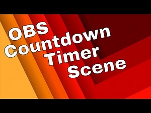 Create a countdown timer Scene in OBS