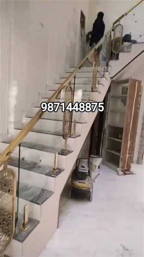 Steel raling with pvd coating 9871448875 #wood #apnabanaleremix #interiordesign #furniture #raisedpa