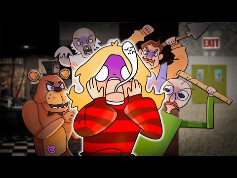 J'ai REJOUÉ aux jeux d'HORREUR de mon ENFANCE (FNAF, Baldi, Granny, Hello Neighbor)