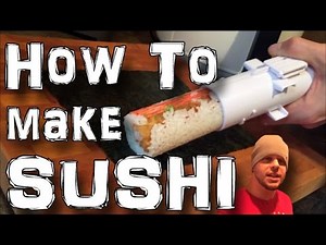 HOW TO MAKE SUSHI AT HOME - Sushezi Sushi Bazooka Maker Demo