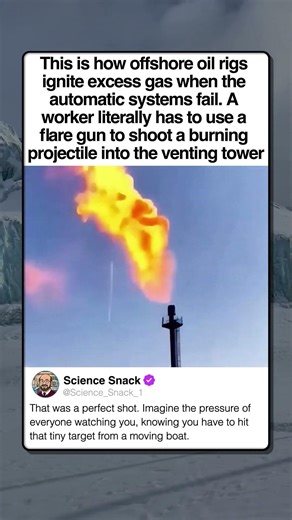 SHOOTING A FLARE TO START FIRE