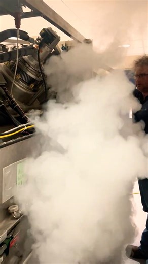 Starting a helium fill on a MRI #florida #medical #mri