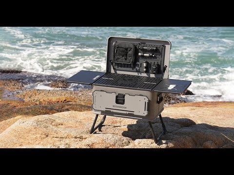 ROCKBROOK BX1025 Outdoor Camping Aluminum Box: Ultimate All-in-One Table & Storage Solution!