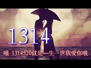 一首醉人的数字情歌《1314》送给所有朋友 祝大家七夕情人节快乐❤！