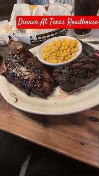Texas Roadhouse Dinner: Steak & Ribs FEAST!