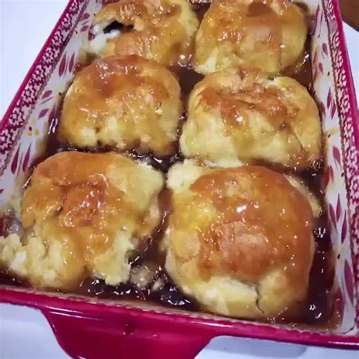 "The best apple dumpling you’ll ever eat. A must make every Fall! The sauce is so sticky sweet...DELICIOUS!" Full recipe 👇💬 | Betty’s Country Cooking