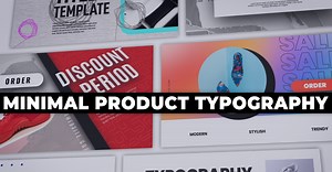 Minimal Product Typography - Premiere Pro Template