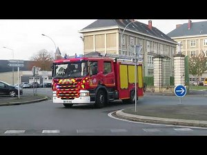 Les sapeurs pompiers de la caserne d'Angers académie décale pour feux