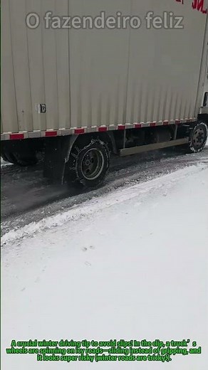 Icy Road Tip: How to Handle Truck Slippage (Winter Driving Safety!)