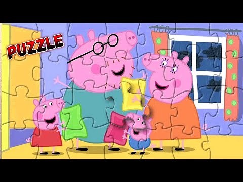 How to solve jigsaw puzzle with Peppa Pig Family 28🧩- Fun Learning with Danik and Lesha