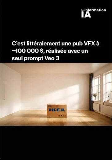 Cette pub aurait dû coûter plus de 100000$ et pourtant elle a été réalisée avec un seul prompt sur Veo 3 😱🚀