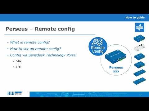 Perseus Remote Config - How to setup - HV104