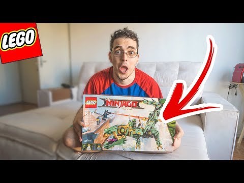 MONTANDO LEGO NINJAGO - o Dragão do Ninja Verde (MUITO LOUCO)