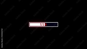 Progress Bar Indicator Animation: 0% to 100% Smooth Increase – Dynamic Percentage Loading Visual. Stock Video