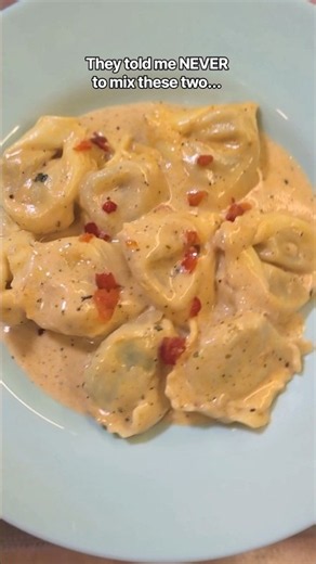 This 10-minute creamy ravioli hits different on a quiet evening 🍝✨#shorts #ravioli