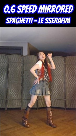 [LE SSERAFIM – SPAGHETTI] | 0.6x Dance Tutorial Cover with Count Dub (Mirrored Ver.)