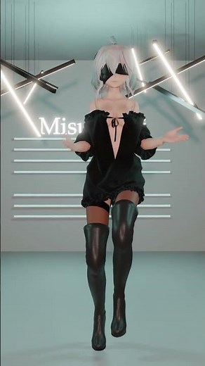 【MMD & Blender 》Shut Up Kiss Me【 Haku 】[Cloth Simulation] HD #short
