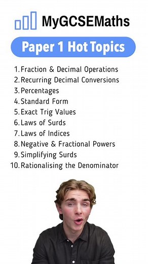 PAPER 1 HOT TOPICS #gcsemaths #gcsemathsrevision #gcserevision #noncalculator #foryou #fyp #fypシ