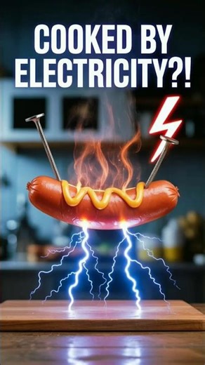 You Can Cook a Hot Dog Using a Wall Socket ⚡🌭 #verox #shorts