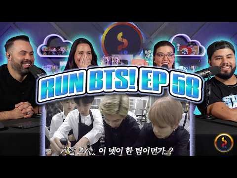 BTS "RUN BTS! EP 58" - One of our Favorite BTS cooking moments 😂 | Couples React