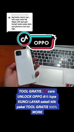 Cara Unlock OPPO A15 Lupa Kunci Layar