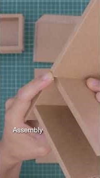 How to make a mini cabinet with a seamless hinge only from upcycled cardboard #upcycling