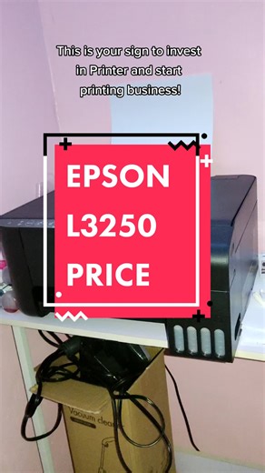 Price of L3250 Epson Printer #printer #epsonl3250 #epsonecotank #epsonink #printingbusiness #inkjetprinter #printersoftiktok #PhotoPrinter