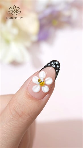 3D Flower Nail Art Tutorial with Born Pretty Gels