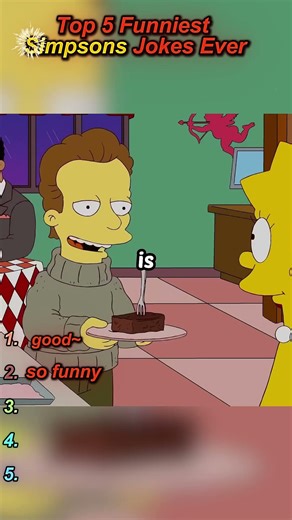 Top 5 Simpsons Dark Humor Jokes 😂 #TheSimpsons #DarkHumor #Funny #Viral