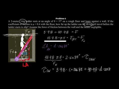 Rotational and Translational equilibrium Problem 6